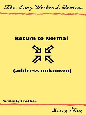 cover image of Return to Normal (Address Unknown)